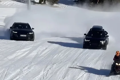 Dva Audi RS6 Avanta na ski-stazi Prodajem Auto