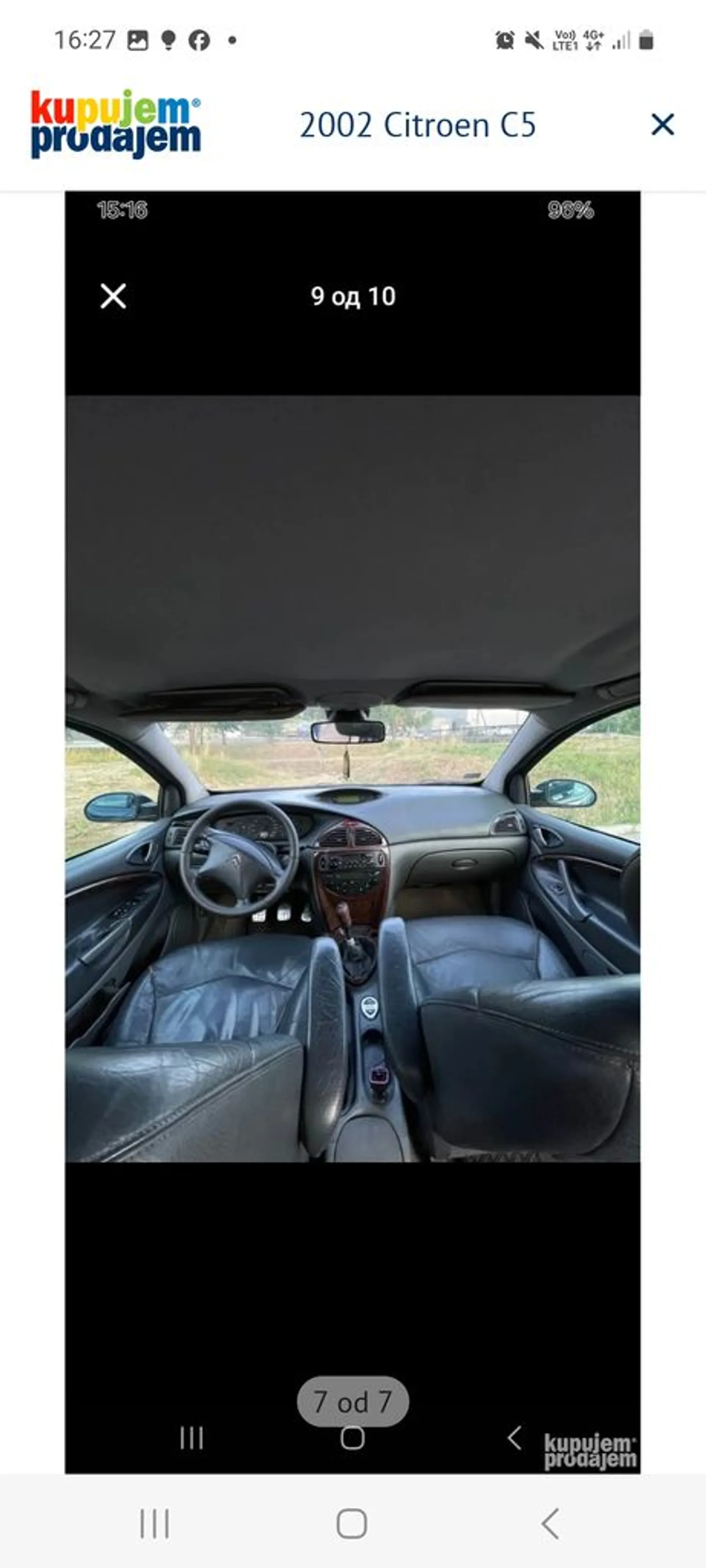 Citroen C5 2.0 hdi 1.100 € Dizel, 2002 god. Polovni automobili, polovan auto, prodajem auto na sajtu za polovne automobile prodajemauto.rs